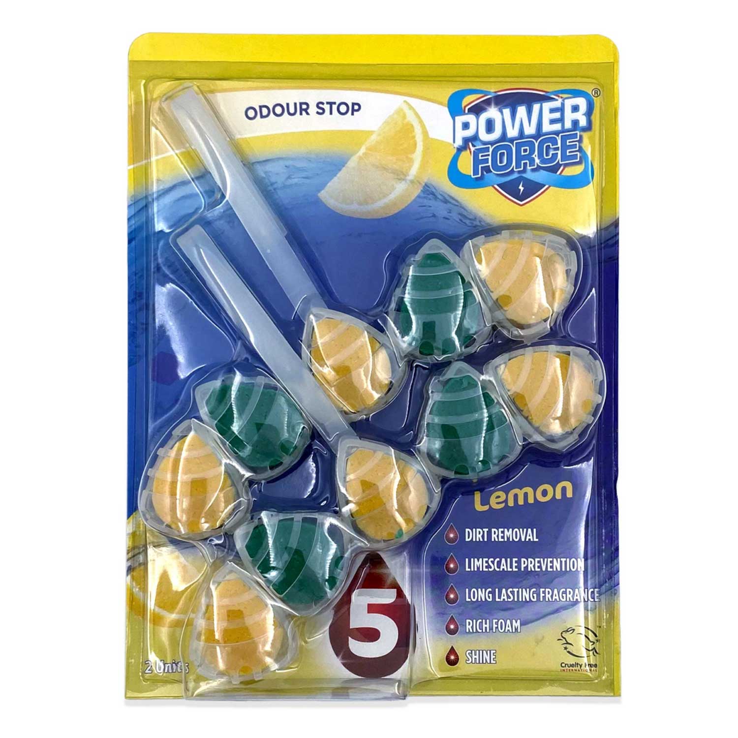 Power Force Power 5 Toilet Freshener 2x55g 2 Pack Powerforce